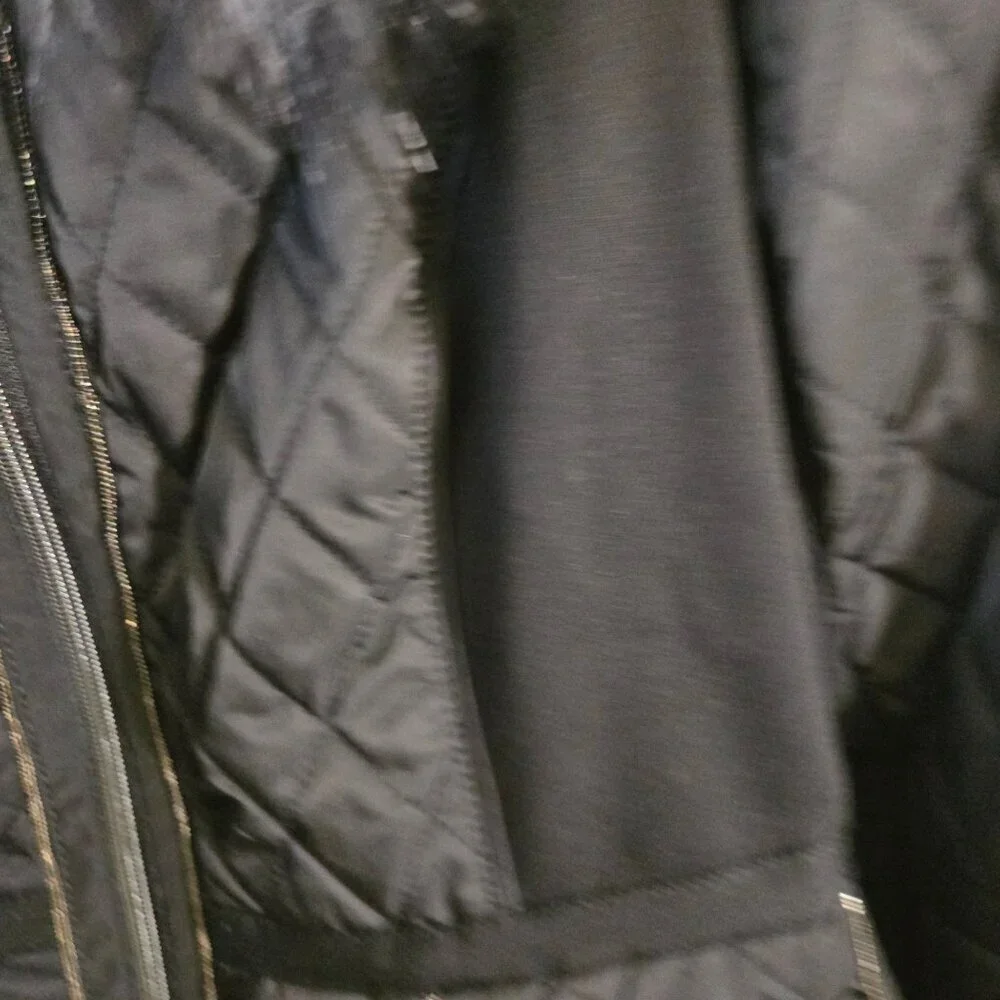 White House Black Market Gorgeous Quilted Faux Fur Collar Jacket Size S